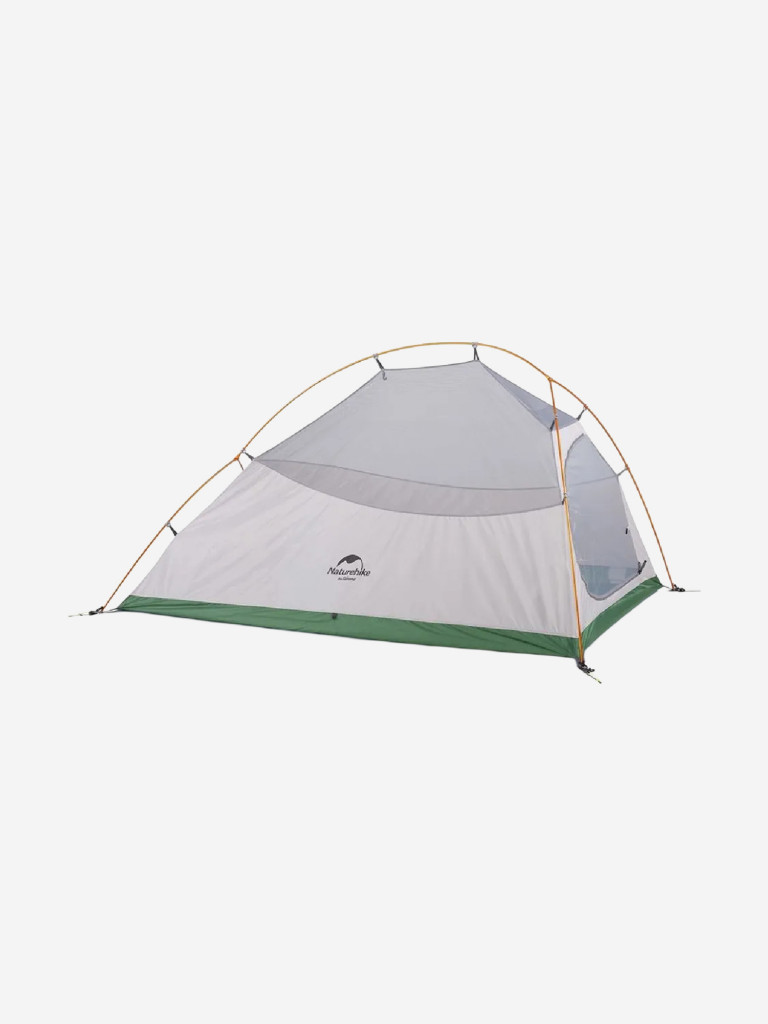 Палатка Naturehike Сloud up 2 NH17T001-T 210T двухместная с ковриком, зеленая, 6927595730577