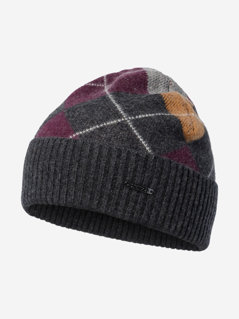Шапка с отворотом STETSON 8599220 BEANIE ARGYLE