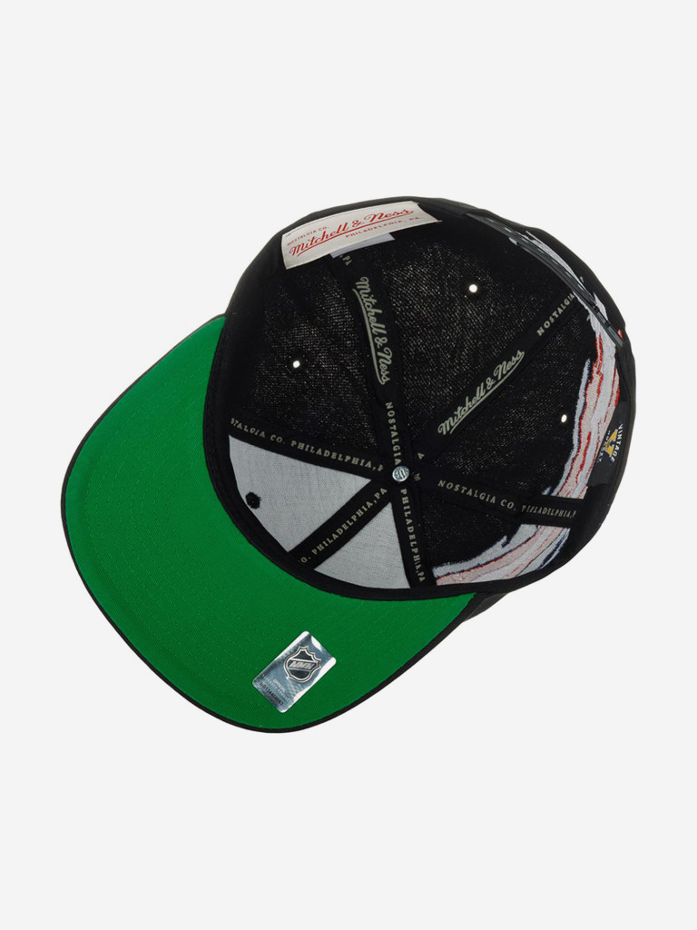 Бейсболка с прямым козырьком MITCHELL NESS 6HSSSH22087-NYABLCK New York Rangers NHL