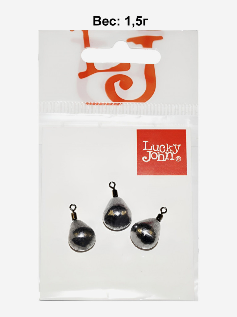 Рыболовные грузила для джига LUCKY JOHN JIG RIG 1.5г, набор 3шт