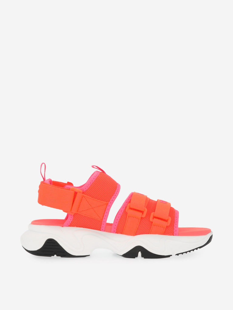 Pink fila sandals best sale