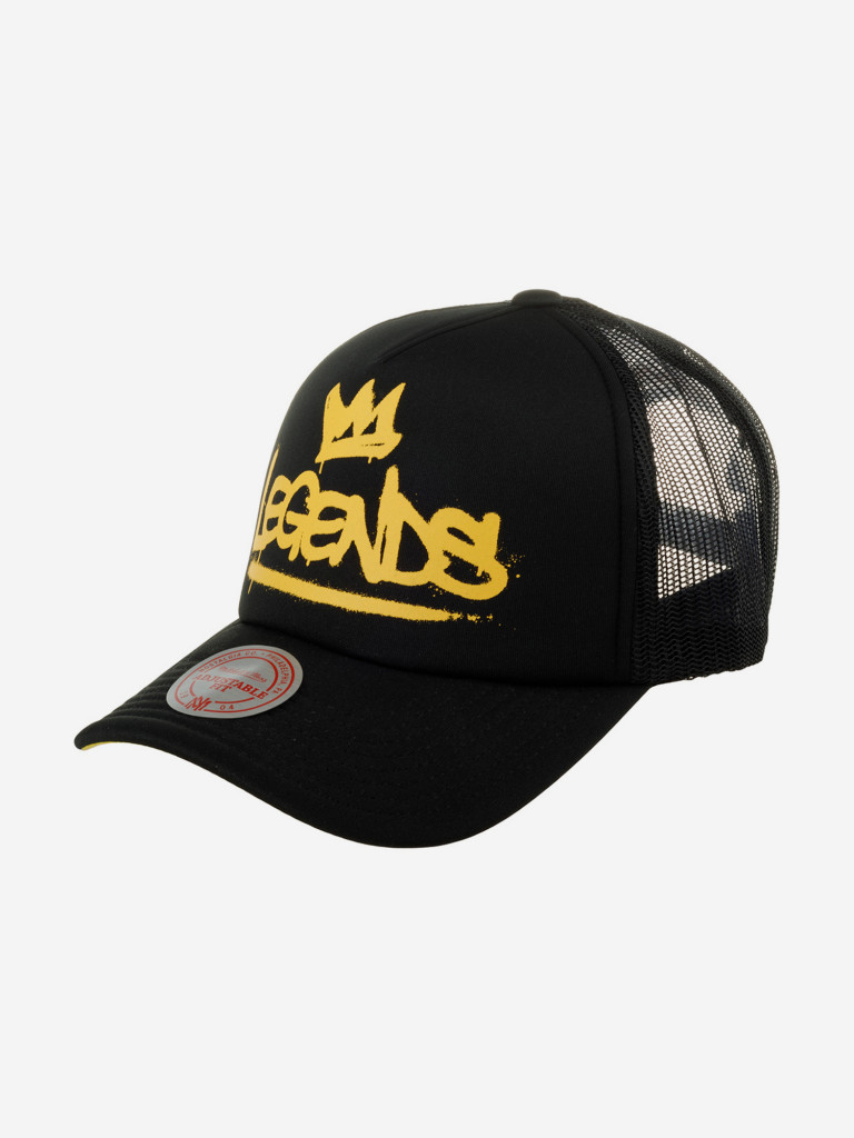 Бейсболка с сеточкой MITCHELL NESS HHSS7570-CLBYYPPPBLCK Hip Hop (черный)