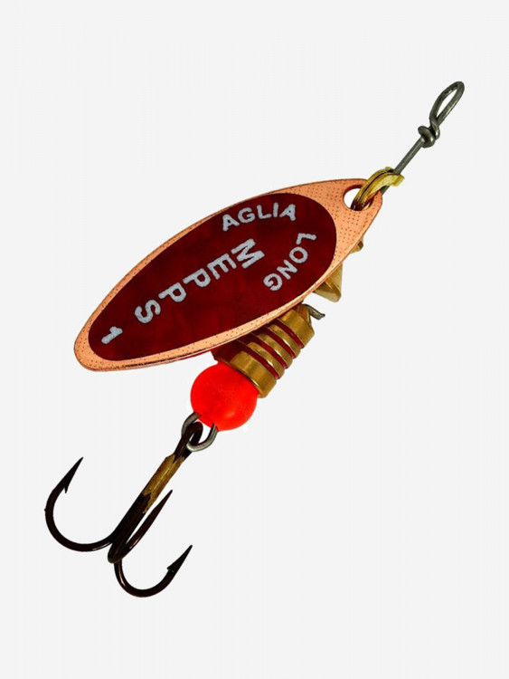 Блесна для рыбалки вертушка Mepps AGLIA LONG REDBO, 1, Copper, 1 штука