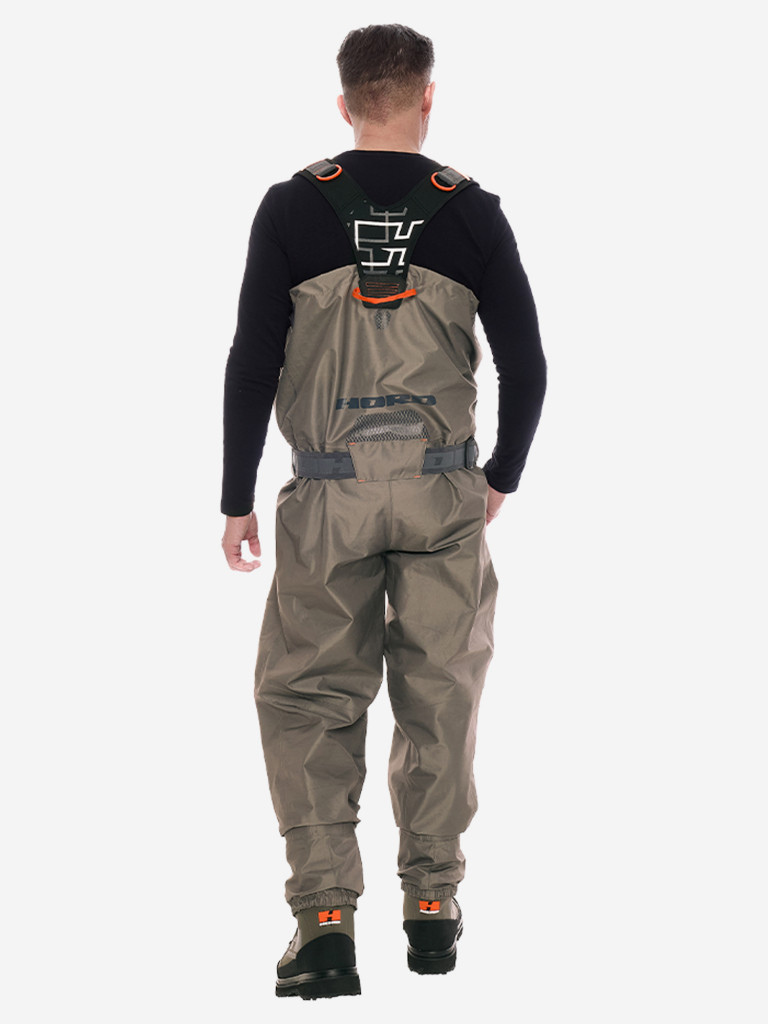Мембранные вейдерсы Hord, мужские, водонепроницаемые, полиэстер, хаки