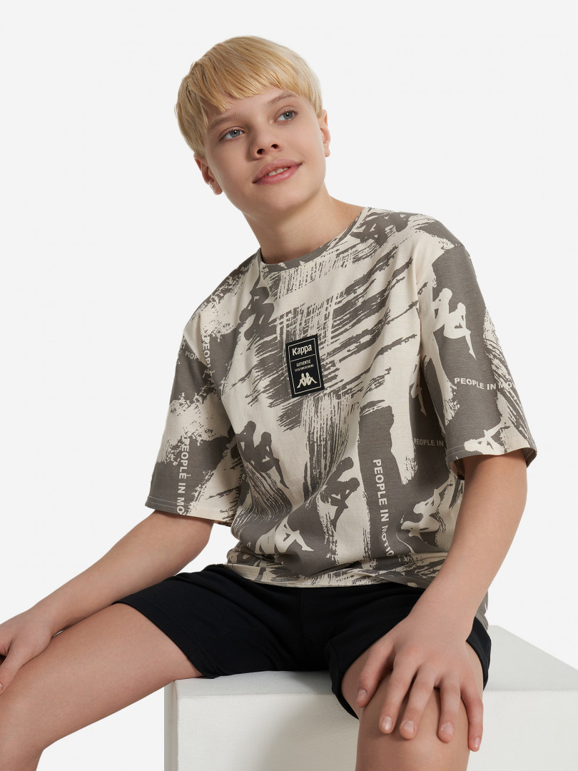 Футболка для мальчиков Kappa Бежевый 649₽