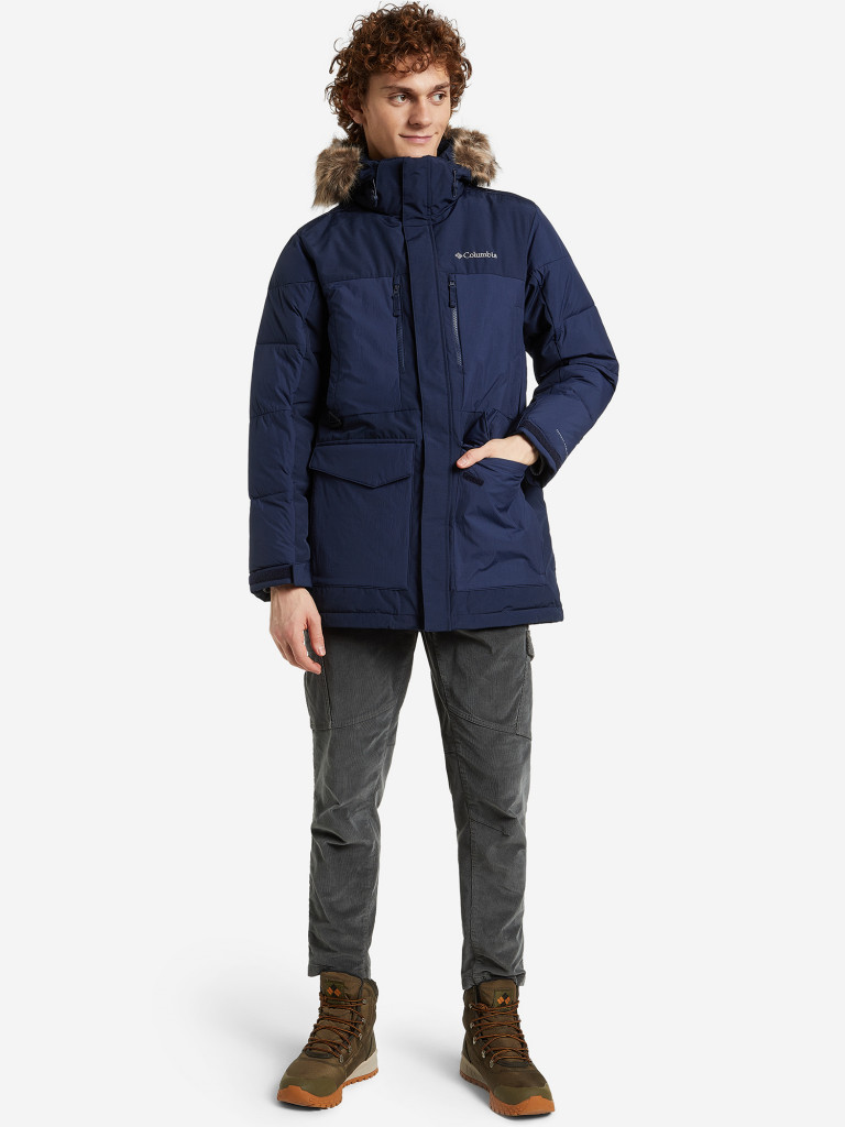 Пуховик мужской Columbia Marquam Peak Fusion Parka арт. 1957491 синий ...
