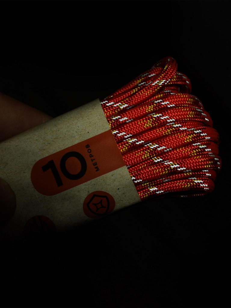 Паракорд 550 T-Gear x CORD nylon 10м световозвращающий (Orange X)