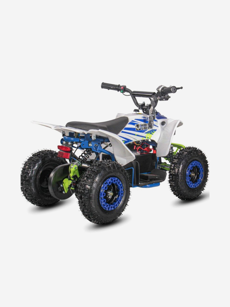 Детский электроквадроцикл White Siberia Sneg Leto R 1000W 36V 12Ah синий