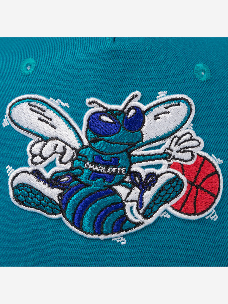 Бейсболка с сеточкой MITCHELL NESS HT11506-CHOTEAL Charlotte Hornets NBA (голубой)