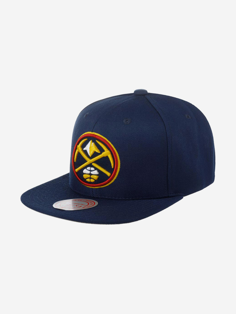 Бейсболка с прямым козырьком MITCHELL NESS HHSS3256-DNUYYPPPNAVY Denver Nuggets NBA