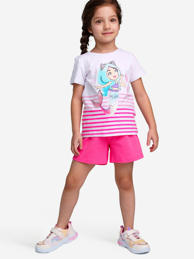 Комплект Playtoday для девочки: футболка, шорты
