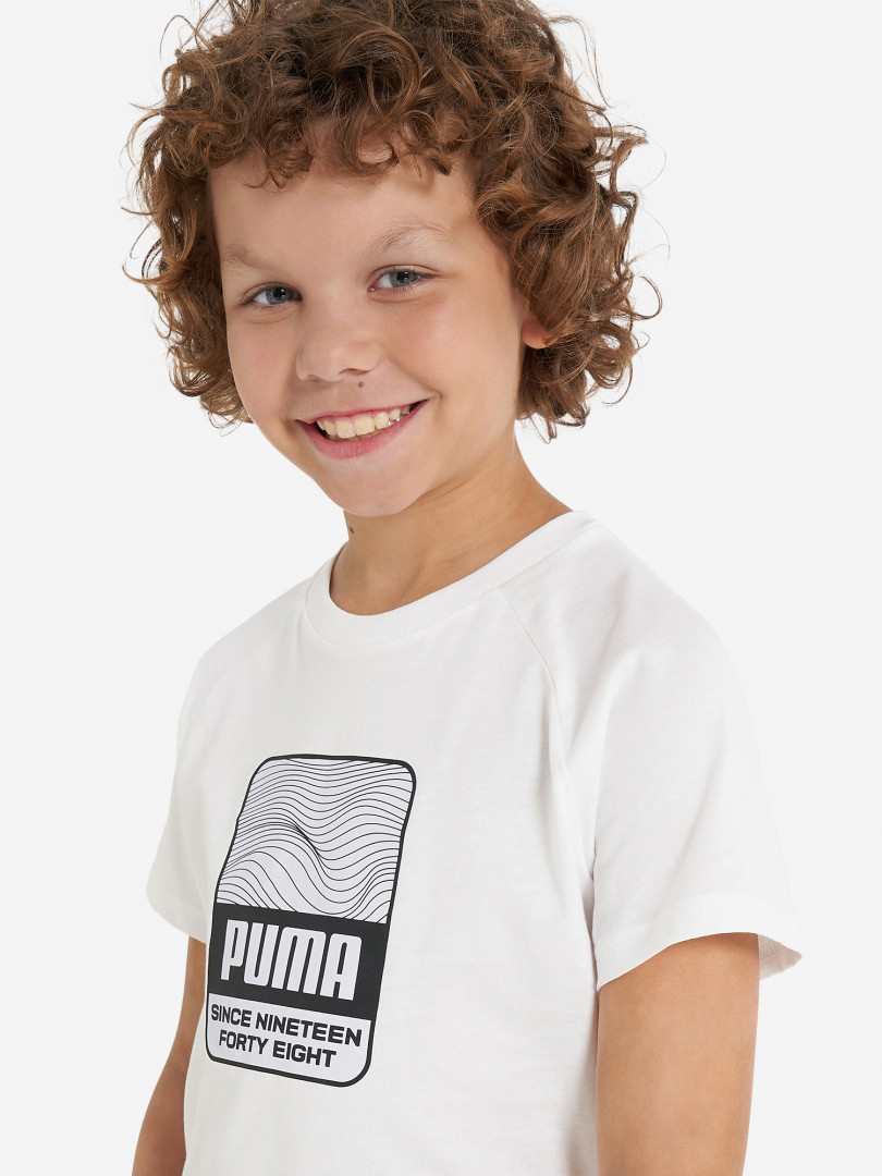 фото Футболка для мальчиков puma active, белый