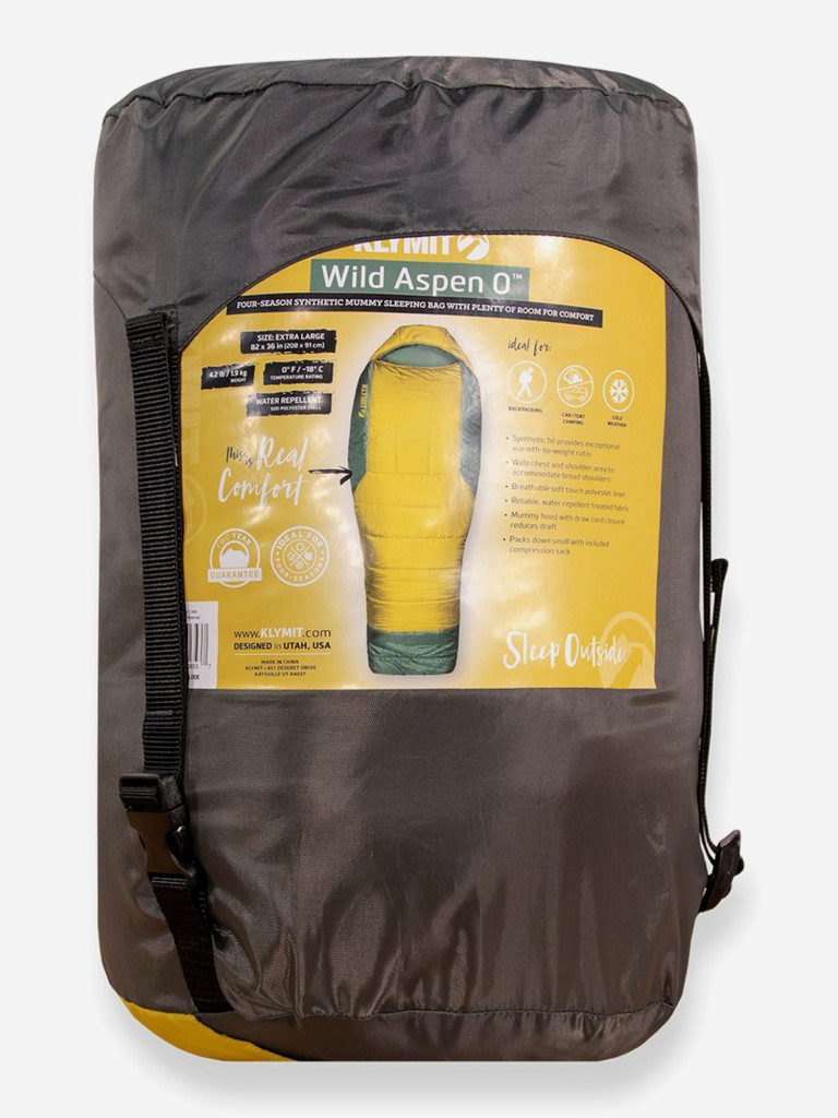 Спальный мешок KLYMIT Wild Aspen 0 Extra Large (13WAYL00E) желто-зеленый