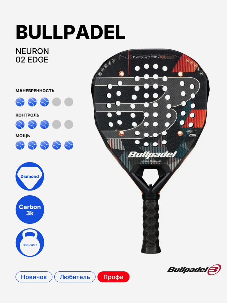 Ракетка для падела Bullpadel Neuron 02 Edge