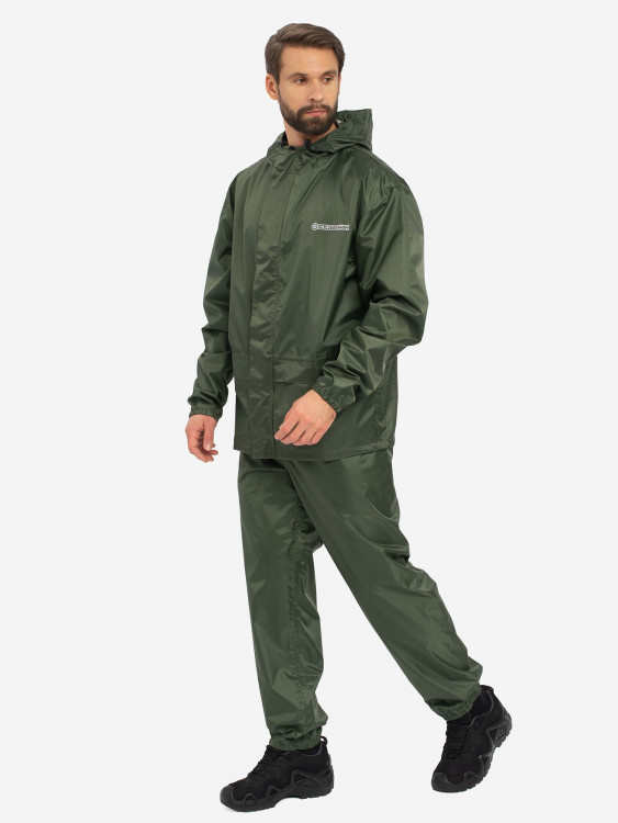 Костюм-дождевик мужской Huntsman ВВЗ Шторм для рыбалки и охоты, ткань таффета PVC 20000 мм вод.ст.