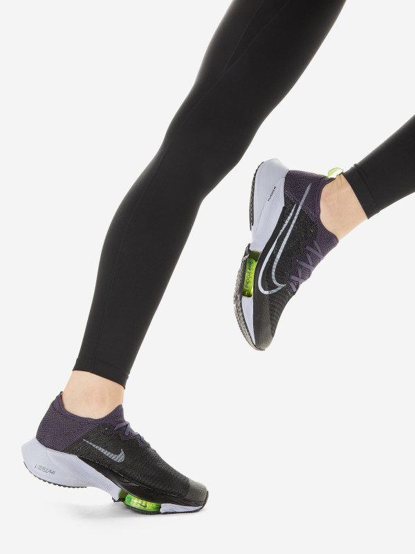 Кроссовки женские Nike Air Zoom Tempo Next% Fk арт. CI9924 черный/фиолетовый/желтый цвет — купить за 16499 руб. со скидкой 50 %, отзывы в интернет-магазине Спортмастер
