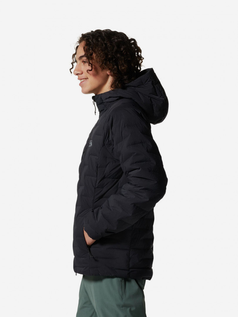 фото Пуховик мужской mountain hardwear stretchdown, черный