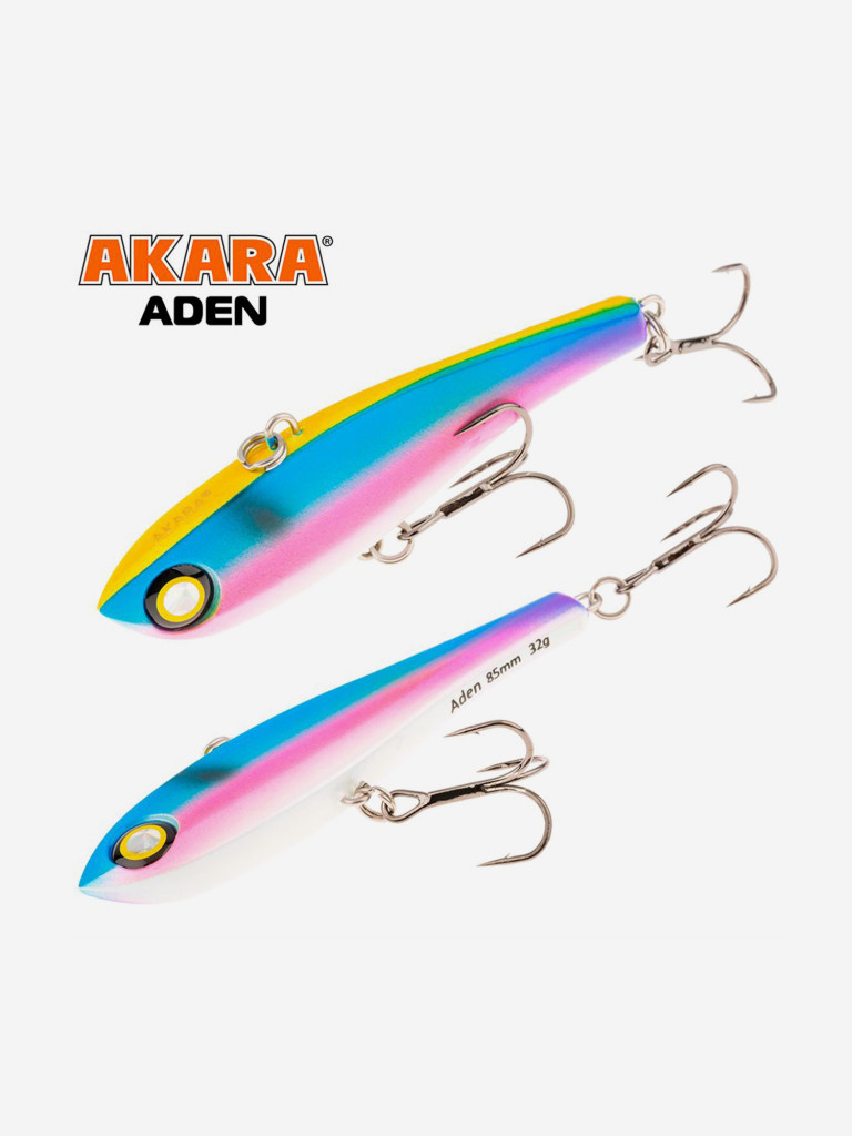 Воблер ратлин Akara Aden 85мм 32г A186 виб зимний на щуку, судака