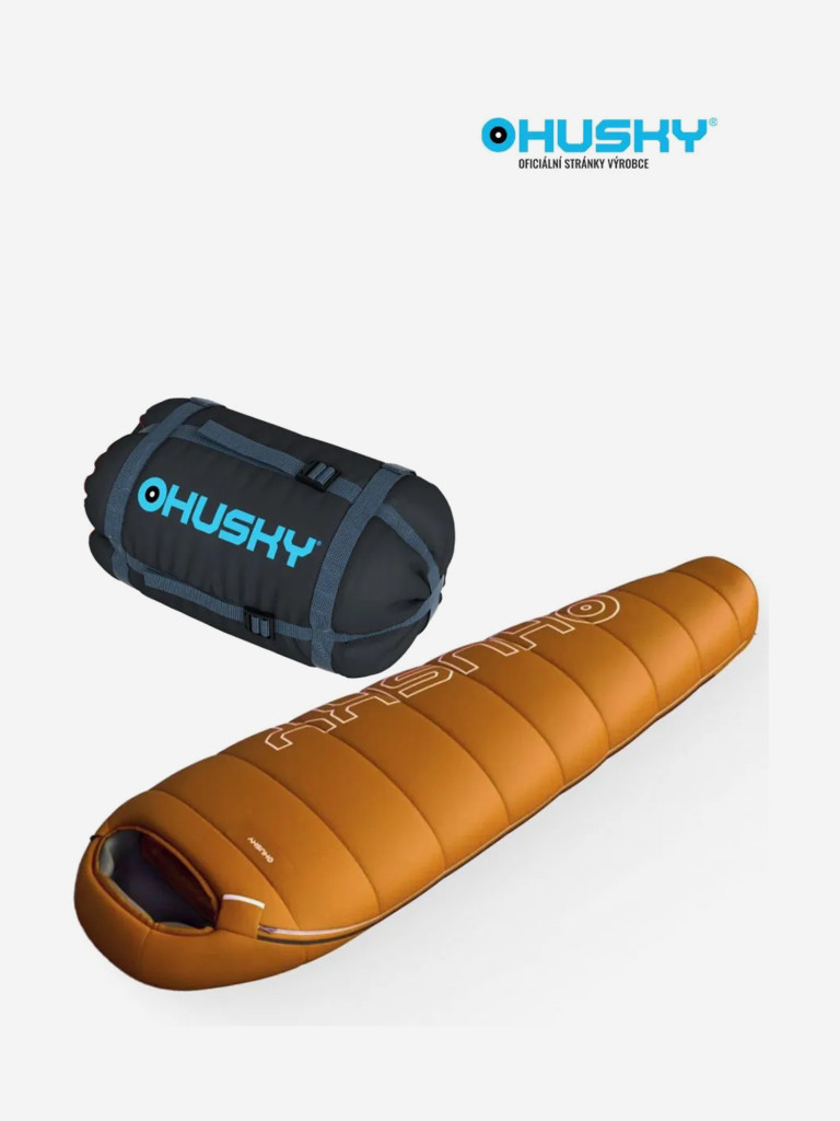 Спальный мешок HUSKY MINI 0°С 210х85, правый, оранжевый