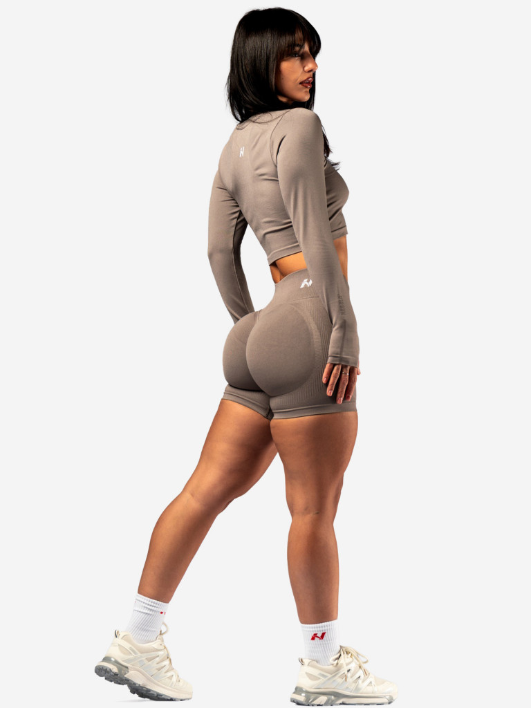 Лонгслив женский NEBBIA Seamless Long-Sleeve Top POWER 892 Light brown