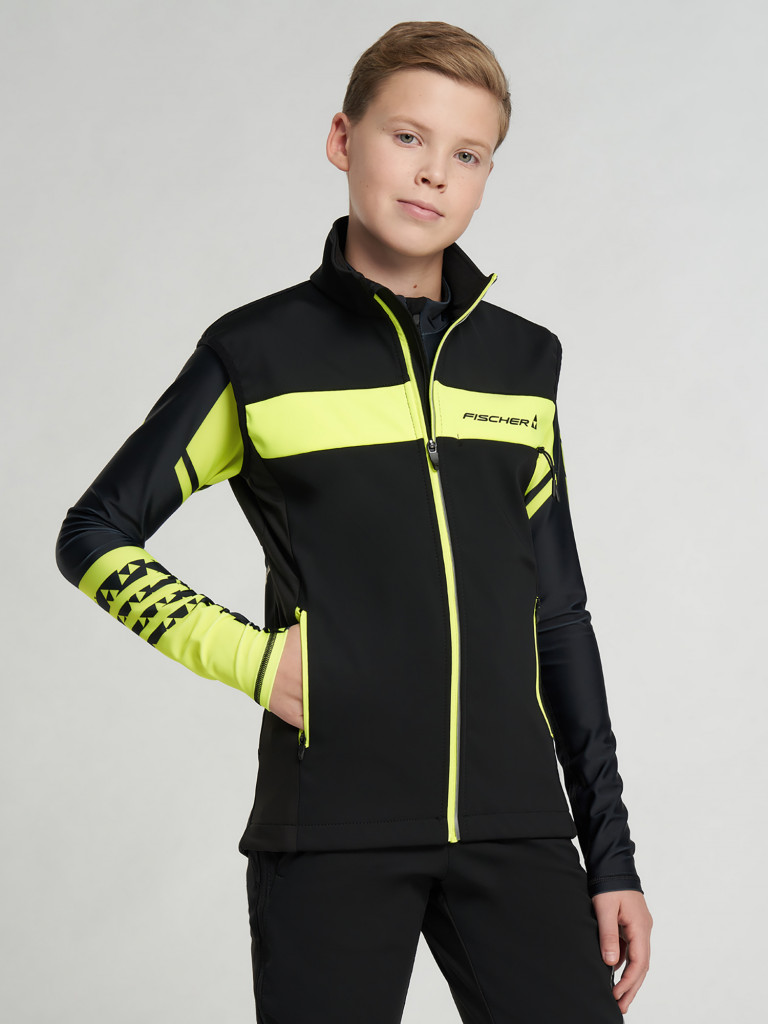 Жилет для беговых лыж для мальчиков Fischer Softshell