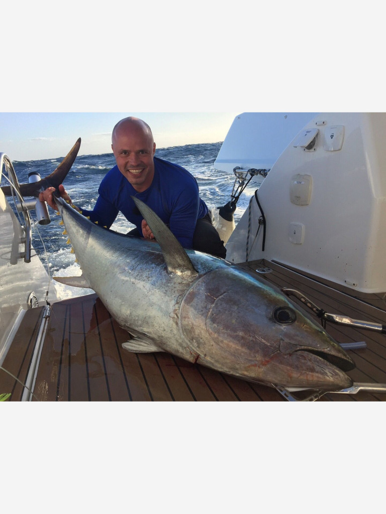Багор BLUE MARLIN, голова 4" дюйма, из нержавеющей стали 304, раздвижной, с ручкой из морского алюминия, длина 90-180cm
