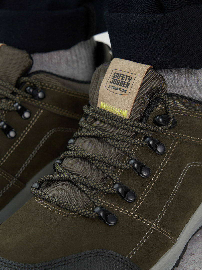 фото Полуботинки мужские safety jogger scoutlow, зеленый
