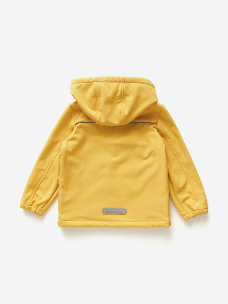 Куртка с капюшоном желтая Button Blue