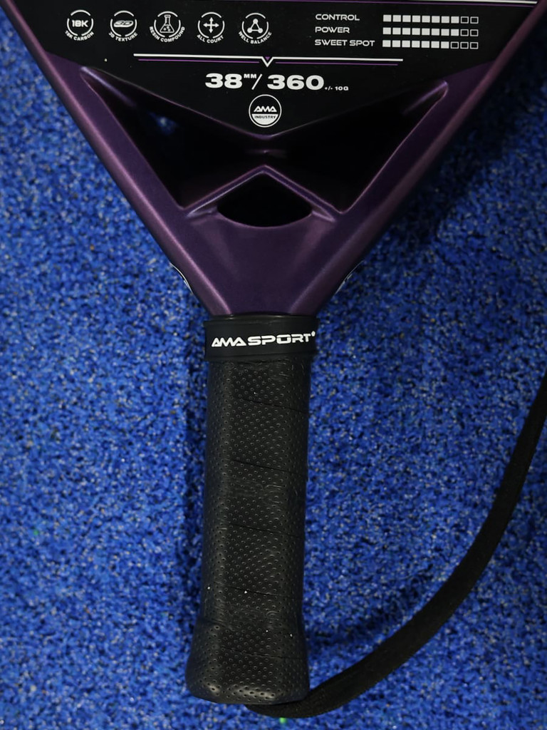 Ракетка для падел-тенниса AMA, форма - бриллиант, баланс - нейтральный