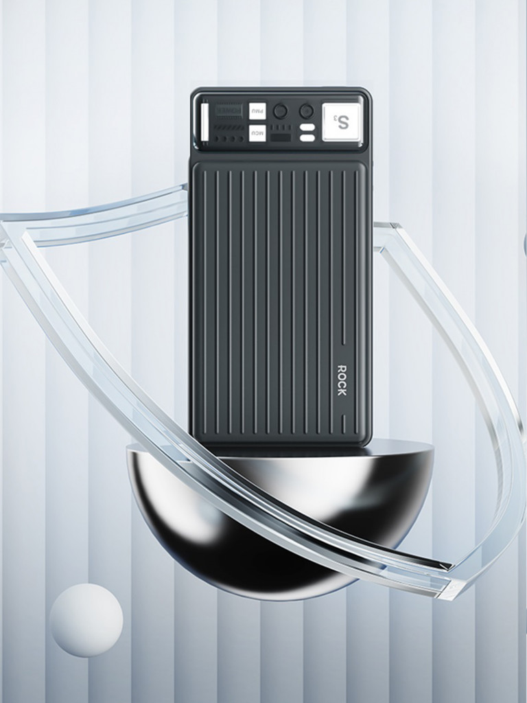 Внешний аккумулятор ROCK P91 PD20W Travel Series Power Bank 10000mAh темно-серый