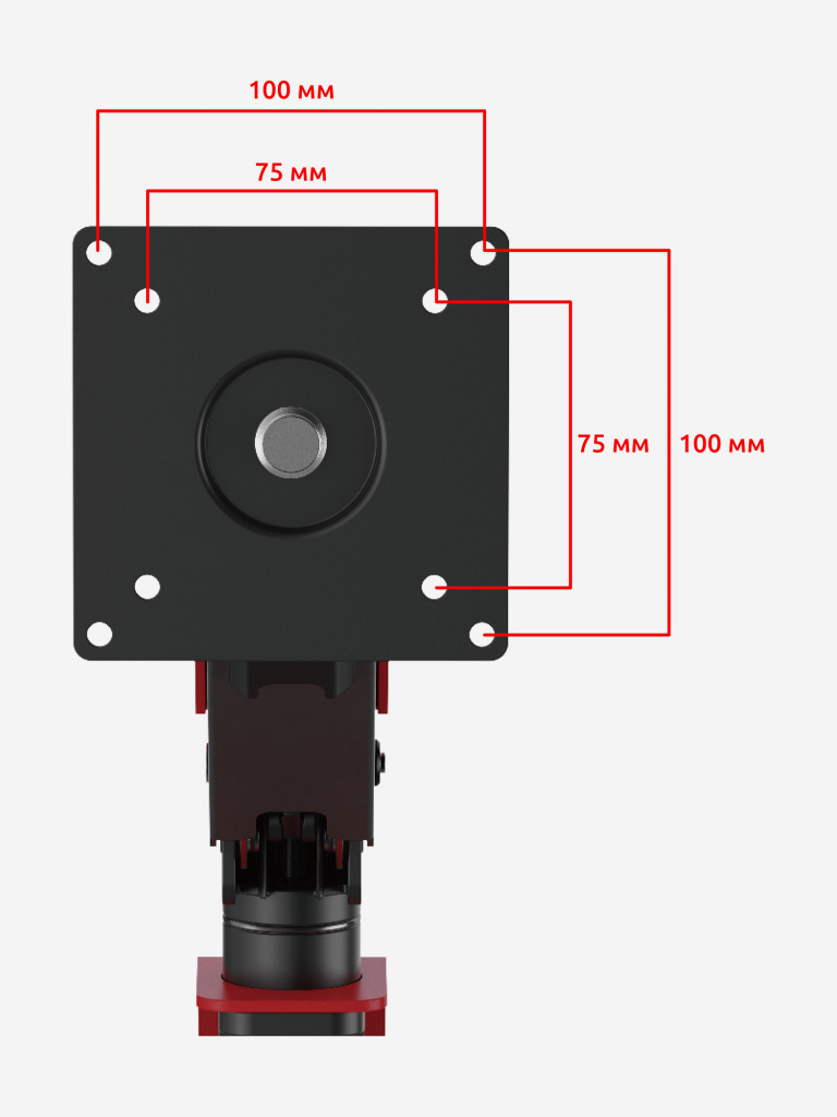 UNITEKI FMGT101RDR PRO LINE Кронштейн для монитора со струбциной, системы газлифт, диагональ 17-35", крепление с функцией перемещения в вертикальной плоскости