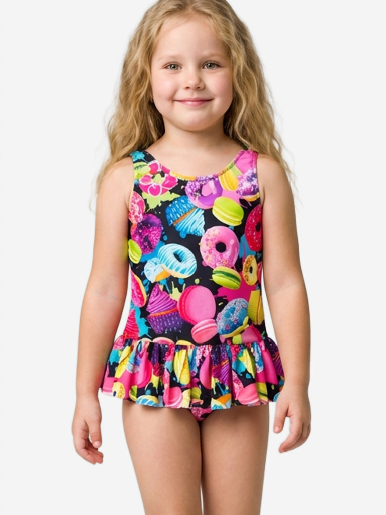 Купальник слитный для девочек PlayToday