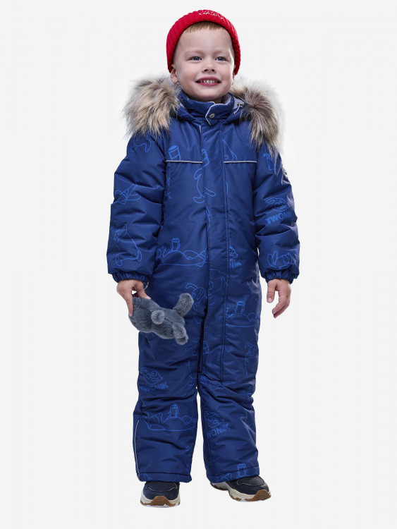 Комбинезон детский batik Джери принт синий монохром