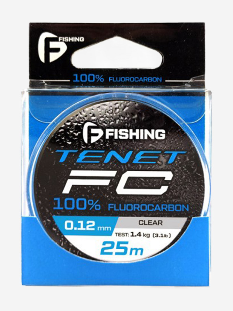 Леска Tenet Fluorocarbon F-FISHING 25м 0,12мм 1,4кг/3,1lb