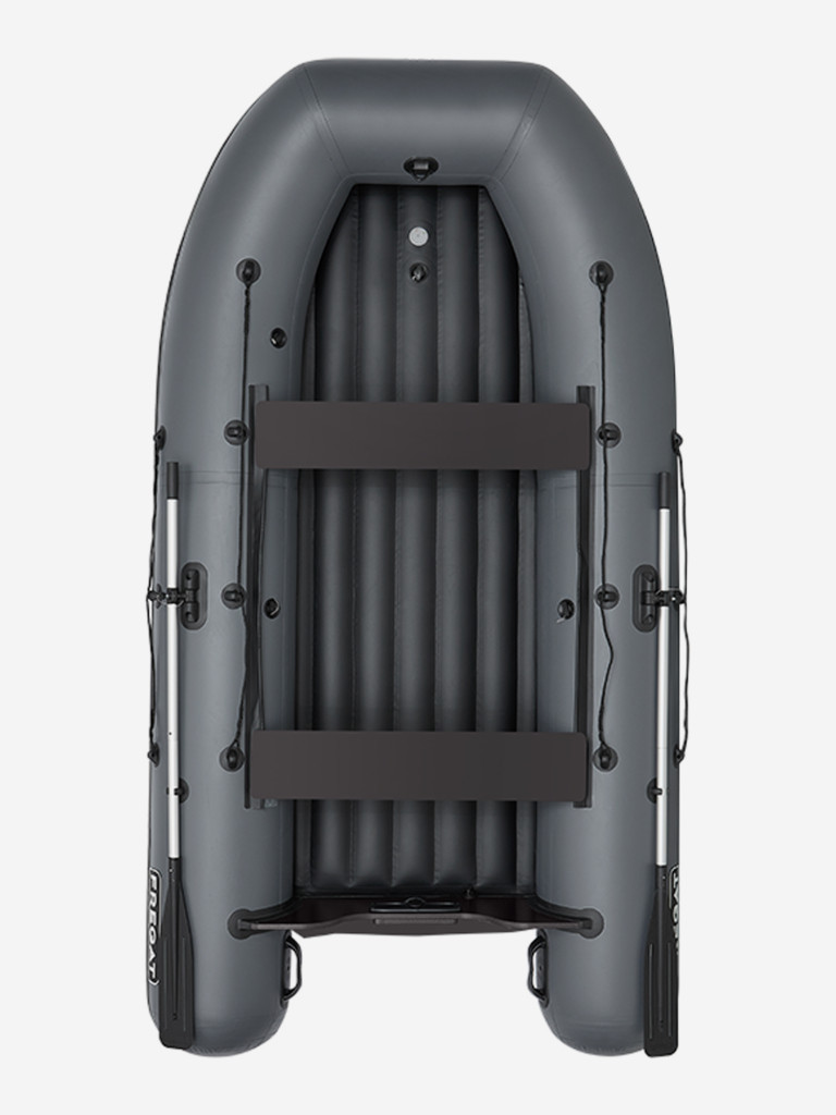 Лодка ПВХ под мотор Фрегат 310 Air (НДНД) с надувным дном Серый