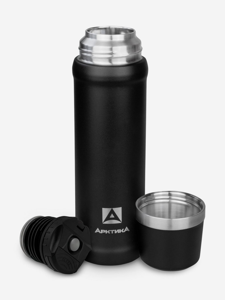 Термос 2 в 1 для напитков Арктика, 600 мл, арт.111-600, чёрный
