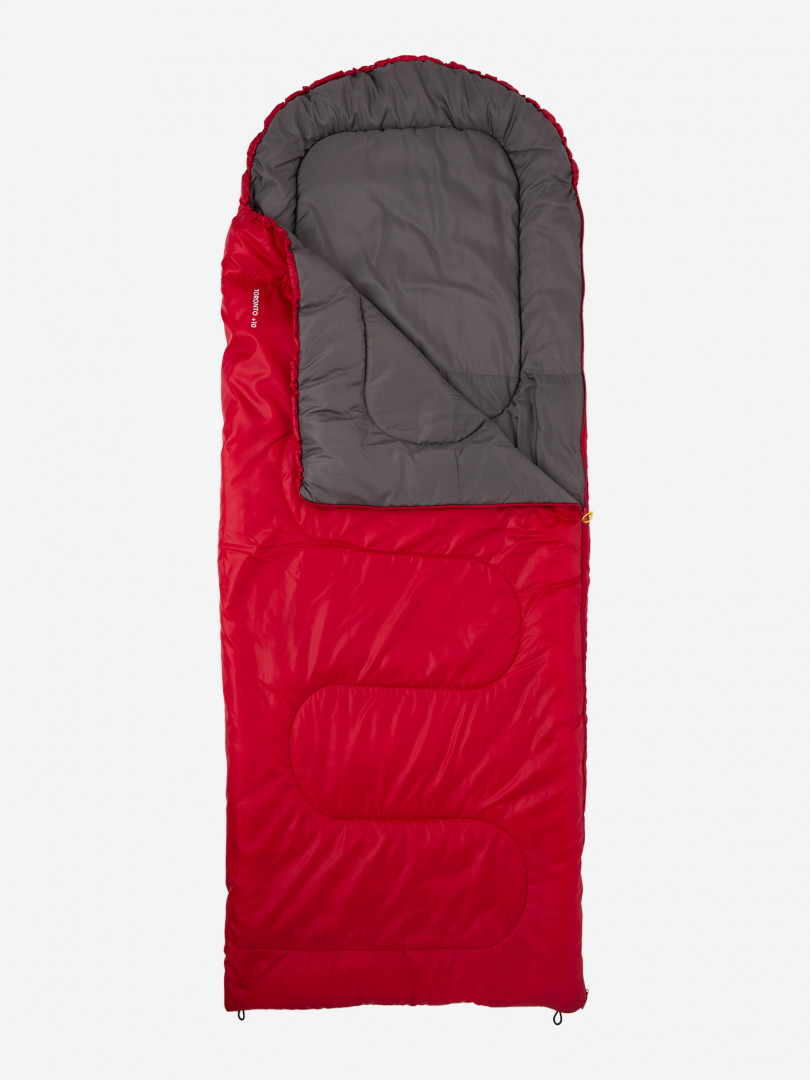Спальный мешок Outventure Toronto +10 левосторонний, Красный