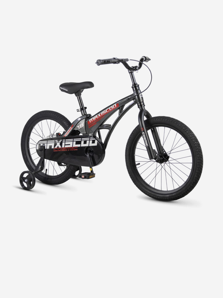 Велосипед Детский Maxiscoo Cosmic базовый 18'' Черный Глянцевый (2026) (MSC-C1853B)
