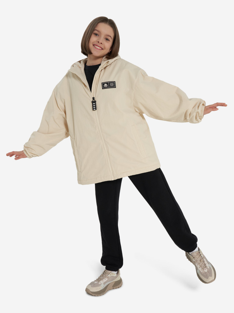 Куртка утепленная для девочек оверсайз Kappa