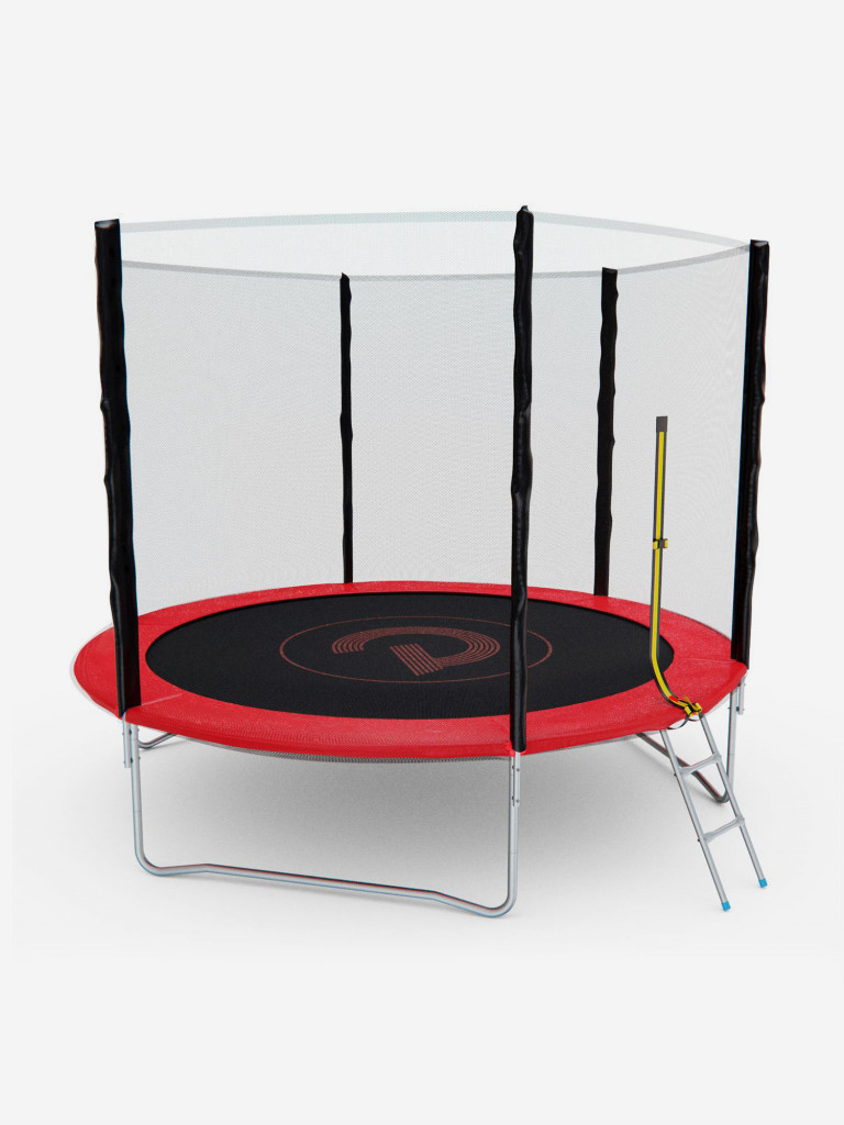 Батут с сеткой DFC PELPO 10ft с лестницей, RED