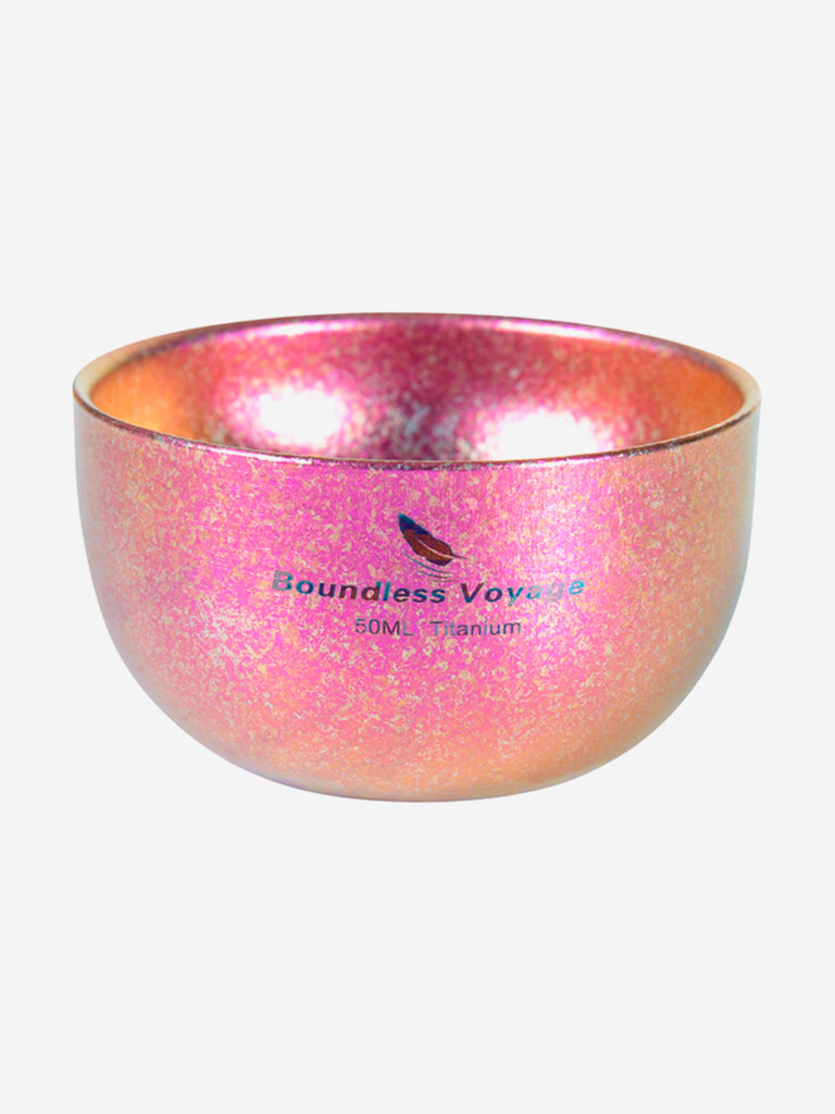 Титановые пиалы Boundless Voyage для чая, 50 мл, набор 4 шт.