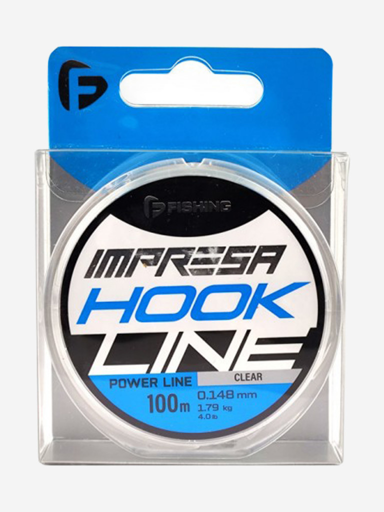 Леска F-FISHING Impresa Hook Line Clear 100м 0,148мм 1,79кг/4lb