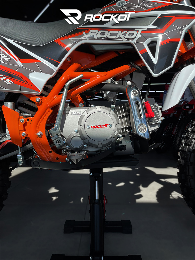 Питбайк ROCKOT RENTAL 125 Axis 2.0 (полуавтомат, без сцепления, эл. стартер, 17/14)