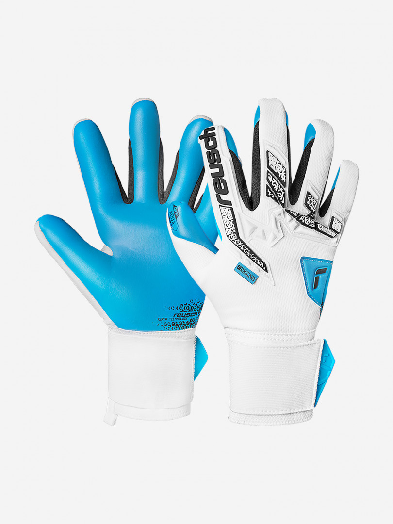 фото Перчатки вратарские reusch attrakt freegel aqua, мультицвет