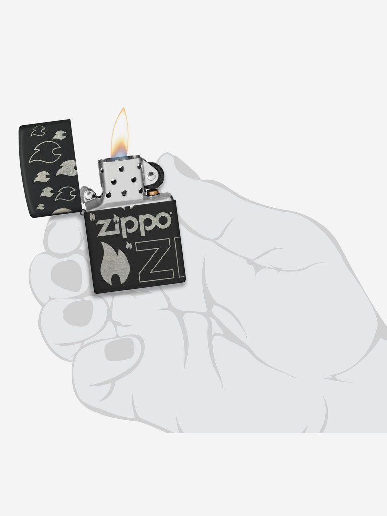 Зажигалка бензиновая ZIPPO 48908 Logo Design