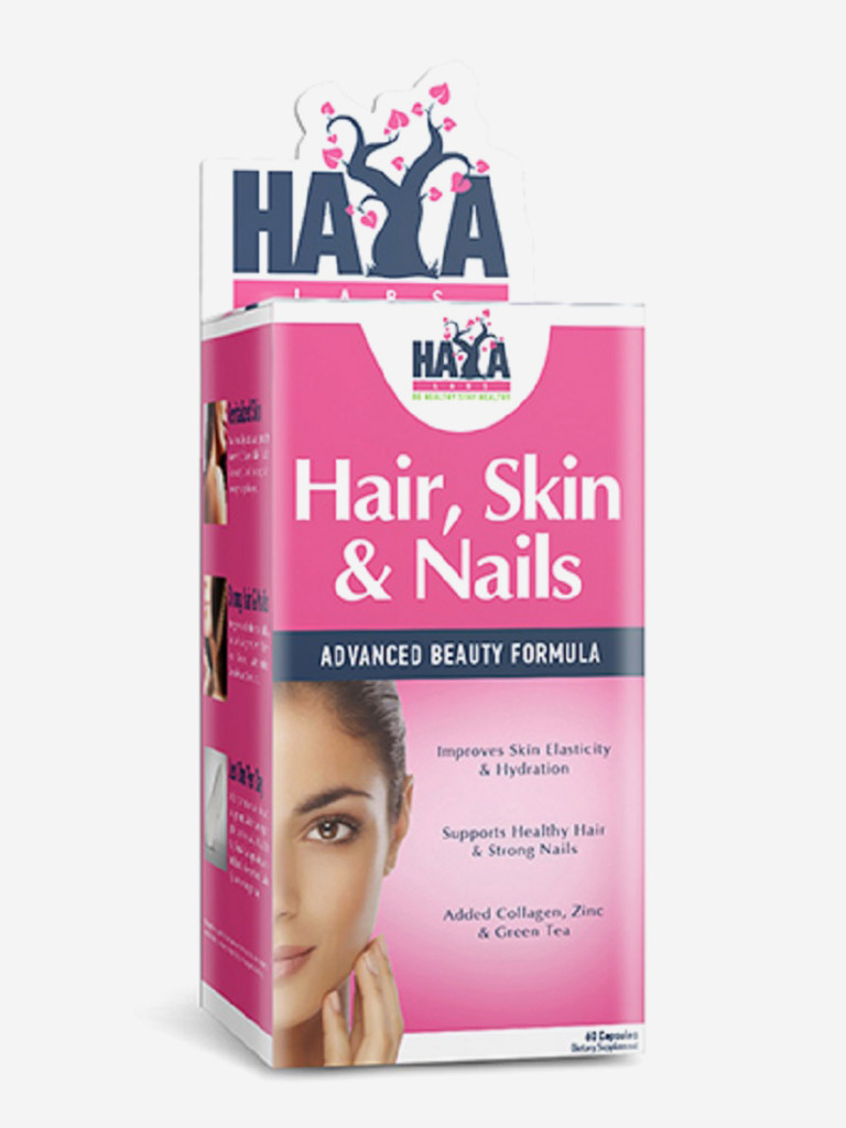 Комплекс для волос, кожи и ногтей (Hair, Skin, and Nails) HAYA LABS 60 капсул