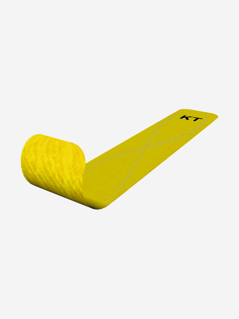 KT Tape PRO Кинезио тейп спортивный для тела, 20 полосок в рулоне, 25 х 5 см, желтый
