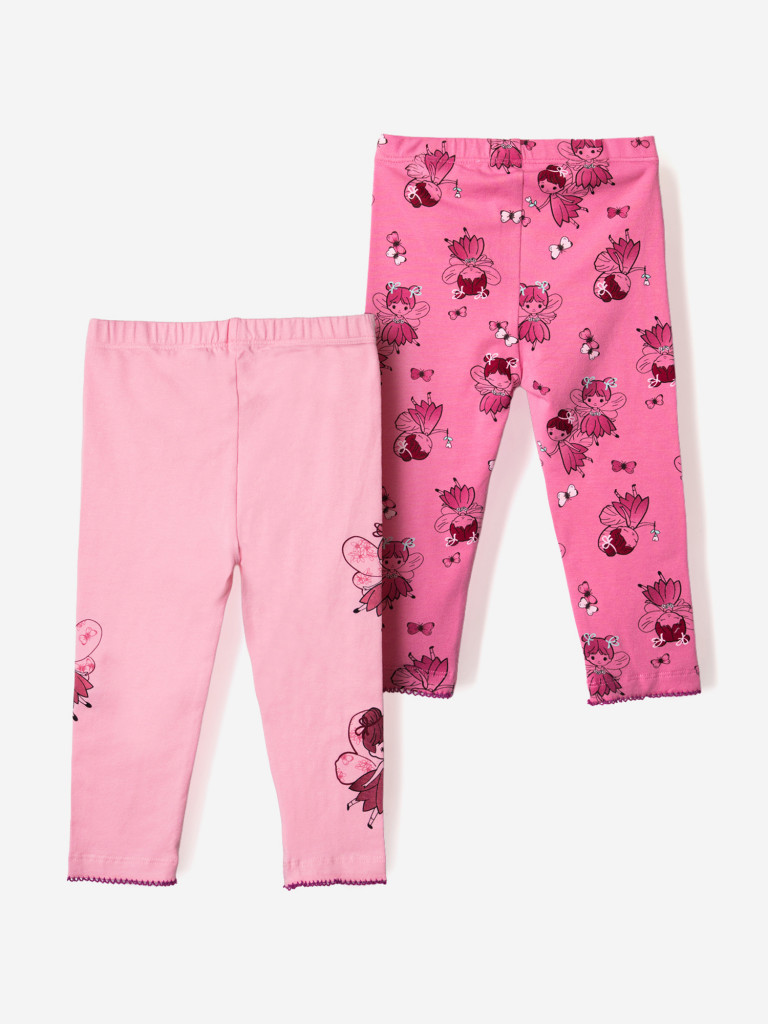 Легинсы для девочек, 2 пары в комплекте PlayToday