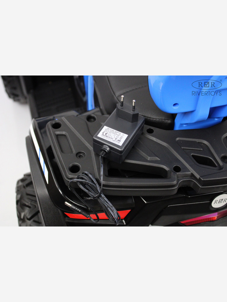 Детский электроквадроцикл RIVERTOYS T001TT 4WD синий