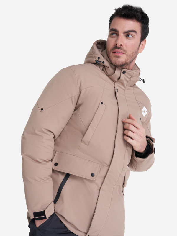 Куртка утепленная мужская Lotto коричневый цвет — купить за 5939 руб. со скидкой 70 %, отзывы в интернет-магазине Спортмастер
